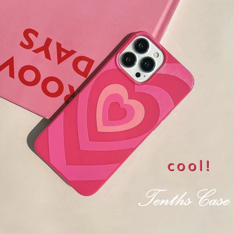 Kompatibel Untuk Iphone14 13 12 11 Pro Max X XR Xs Max8 7 6 6s Plus SE 2020 Soft Cover Gaya Pasangan Tumpang Tindih Pola Hati Casing Ponsel