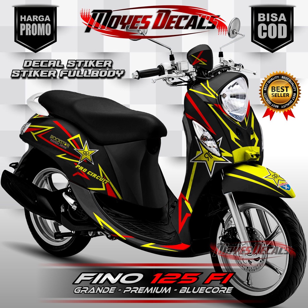 decal fino 125 fi premium grande full body rockstarr