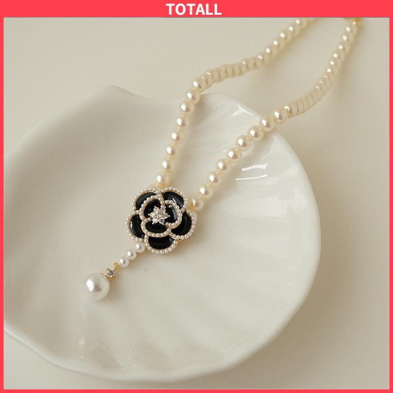 COD Kalung Liontin Camellia Untuk Wanita Gaya Korea Fashion Accessories-Totall