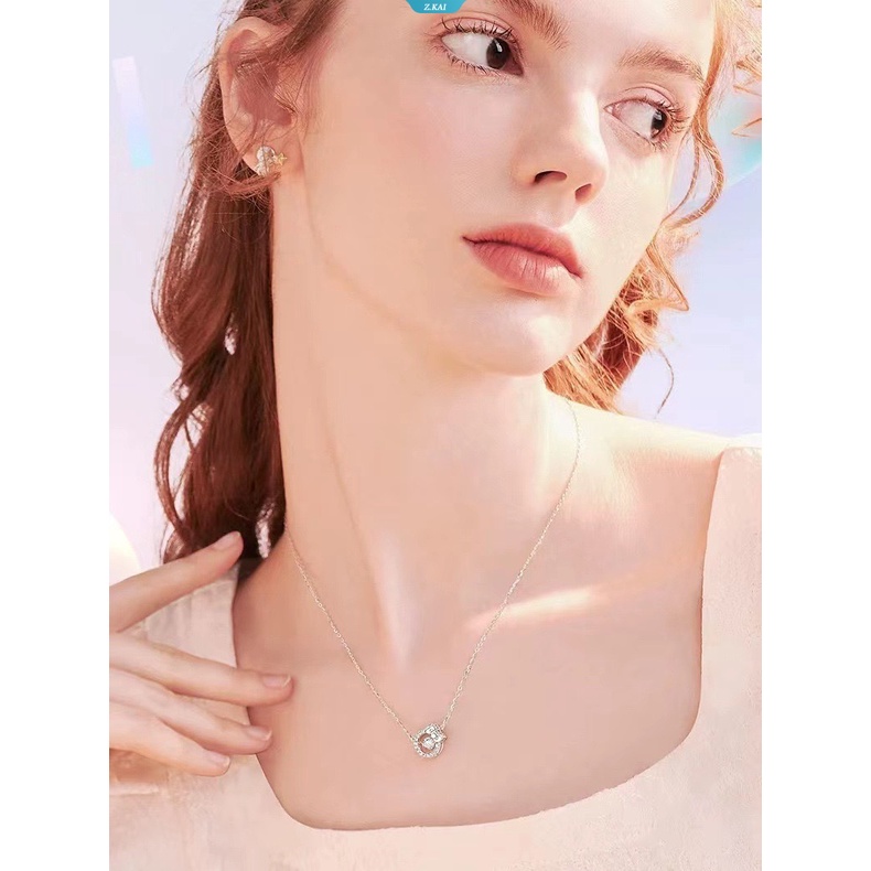 Sanrio Hellokitty Musim Panas Baru Elegan Fashion Perhiasan Kalung Ornamen Anime Kartun Kawaii Sanrio Aksesoris Anniversary Kalung Hadiah [ZK]