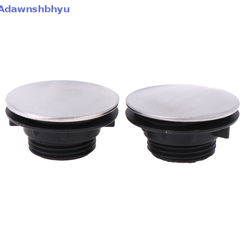 Adhyu 2Pcs Penutup Lubang Keran Wastafel Penutup Lubang Kran Dapur Stainless Steel ID