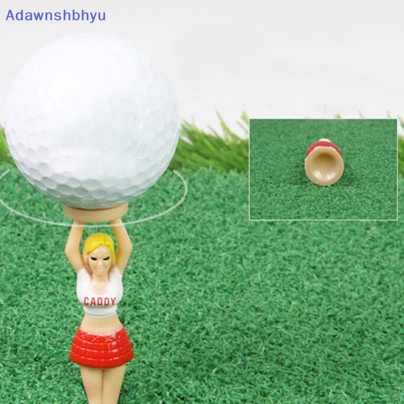 Adhyu 4PCS /Set Outdoor Girl Golf Tees Tempat Golf Bahan Plastik Untuk Golfers Sport Rod ID