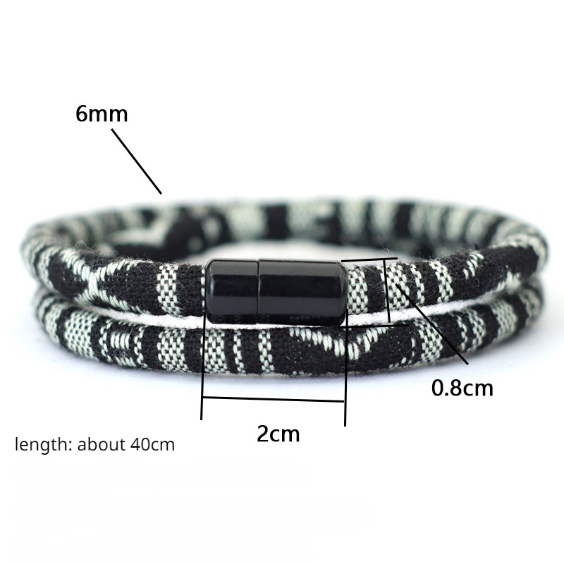 Gelang Tali Bohemian Attract Magentic Braclet Untuk Pria Boho Adventure Survival Bracelets Perhiasan Hadiah Aksesoris