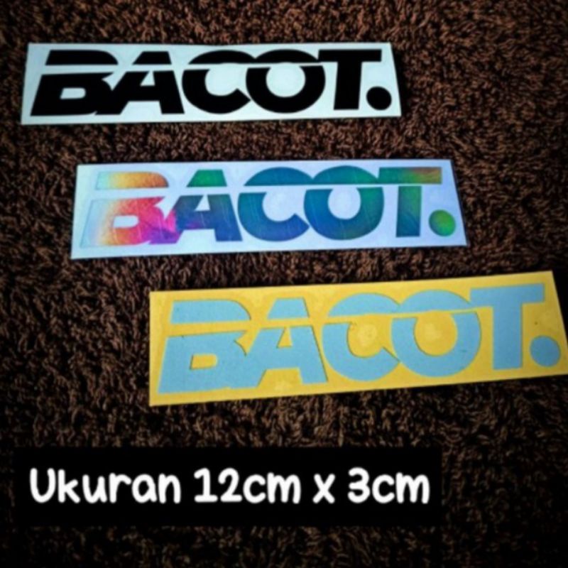 

sticker cutting bacote.