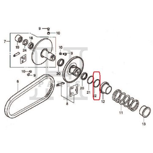 ORING O-RING KARET SEAL PINION CAP PULLY MATIK BEAT VARIO SCOOPY SPACY PCX 110 125 91351-642-000 ASLI ORIGINAL AHM HGP HONDA