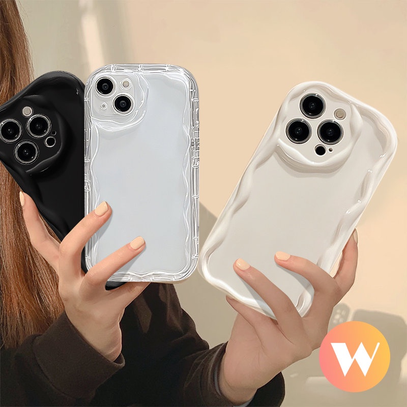 Soft Case 3D Wavy Curved Edge Simple Glossy Anti Jatuh Untuk VIVO Y17 Y12 Y20 Y15s Y12i Y02 Y11 Y16 Y35 Y15 Y11 Y21s Y21A Y15A Y91C Y51 Y31 Y91 Y95 Y22s Y20s Y20i Y12s Y30 Y50 Y21 Y33