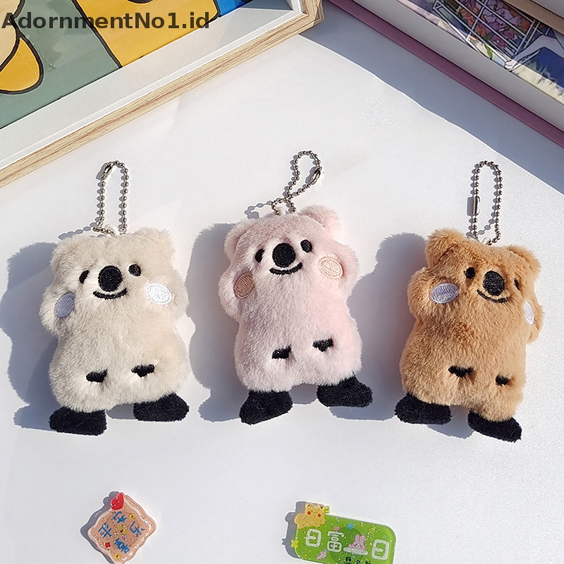 [AdornmentNo1] Kartun Lucu Boneka Mewah Koala Gantungan Kunci Hiasan Gantung Aksesoris Pakaian Trendy Dekorasi Tas Mobil Keychain Pendant [ID]