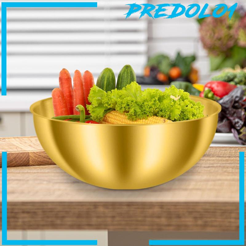 [Predolo1] Mangkuk Pencampur Bahan Stainless Steel Dapat Ditumpuk Nesting Bowl Untuk Piknik Outdoor Rumah