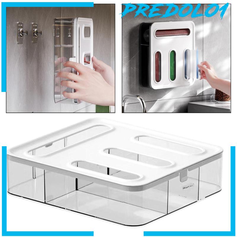 [Predolo1] Food Bag Storage Organizer Foil Cling Film Kotak Tempat Penyimpanan Untuk Cling Wrap