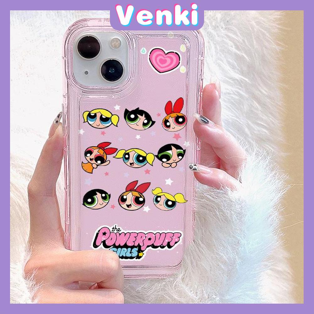 VENKI - For iPhone 11 Case Clear Phone Case TPU Soft Case Airbag Shockproof Protection Camera Cute Cartoon Little Girl Compatible with iPhone 14 13 Pro Max iPhone 12 Pro Max XR XS