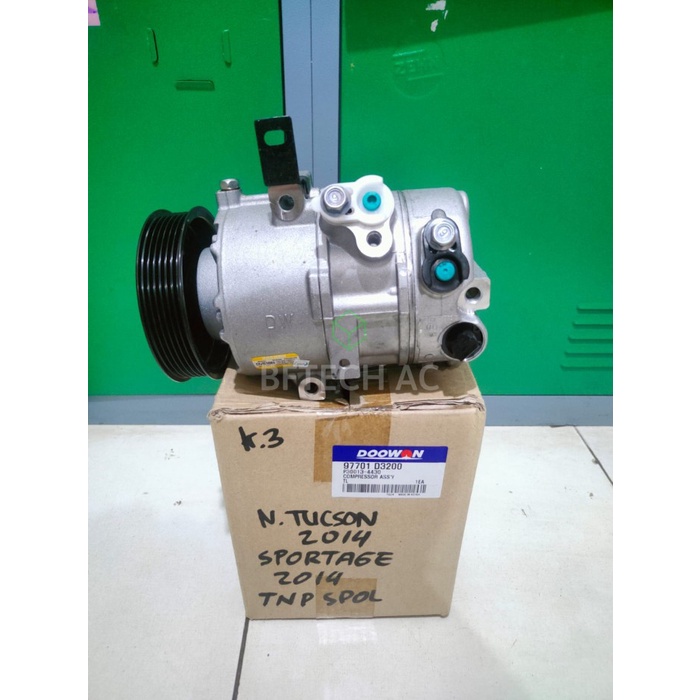 Compressor Hyundai Tucson 2014 Tanpa Spool Kaki 3 Kompresor AC Mobil