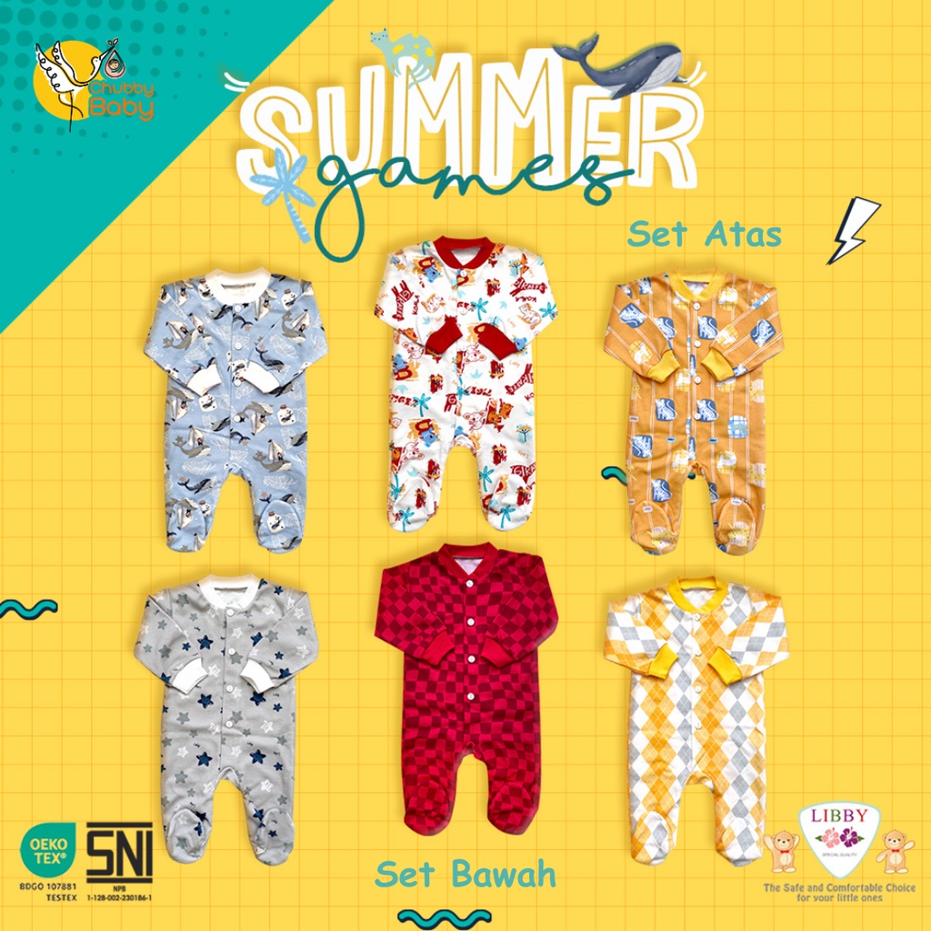 Libby - Summer Games | Sleepsuit Newborn Basic TK 3pcs