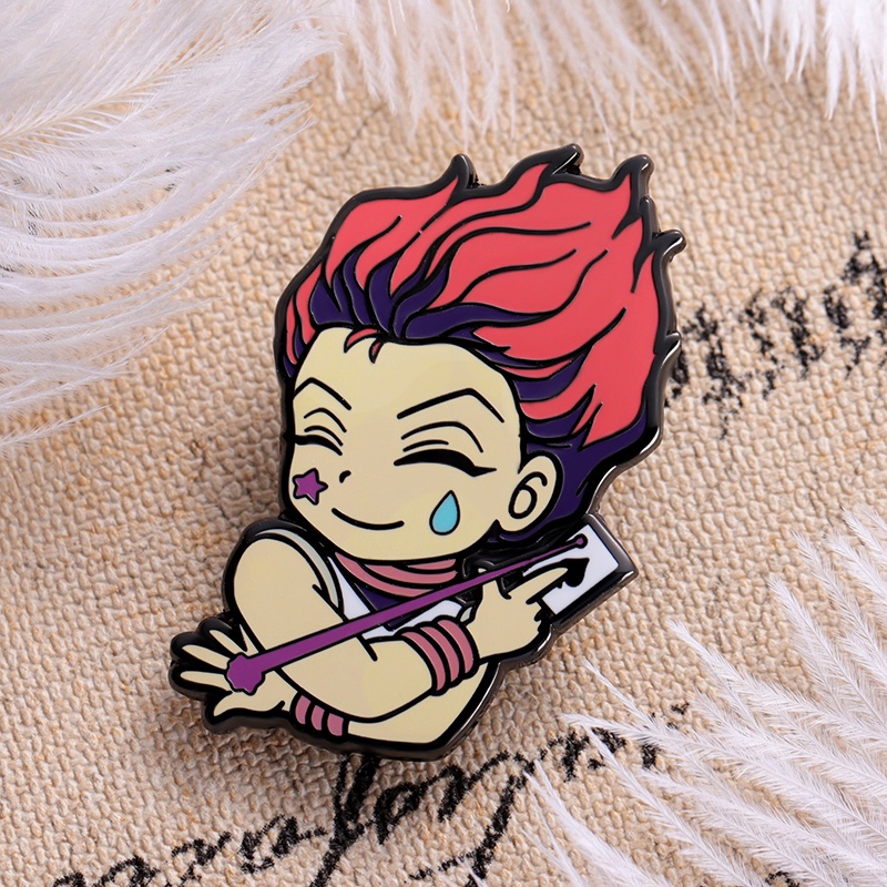 Hunter X Hunter Sisso Enamel Keras Pin Bros Karakter Kartun Bros Kerah Lencana Anime Perhiasan Aksesori Hadiah Untuk Penggemar Teman