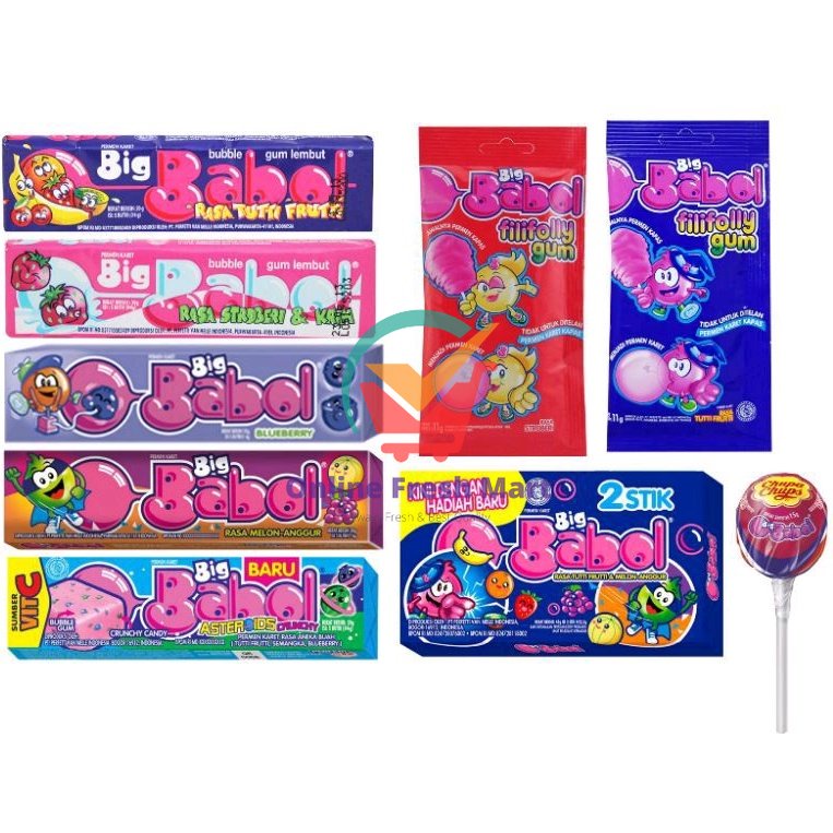 

Big babol aneka permen karet lollipop kapas tutty Fruity asteroids - Online Fresh Mart Denpasar