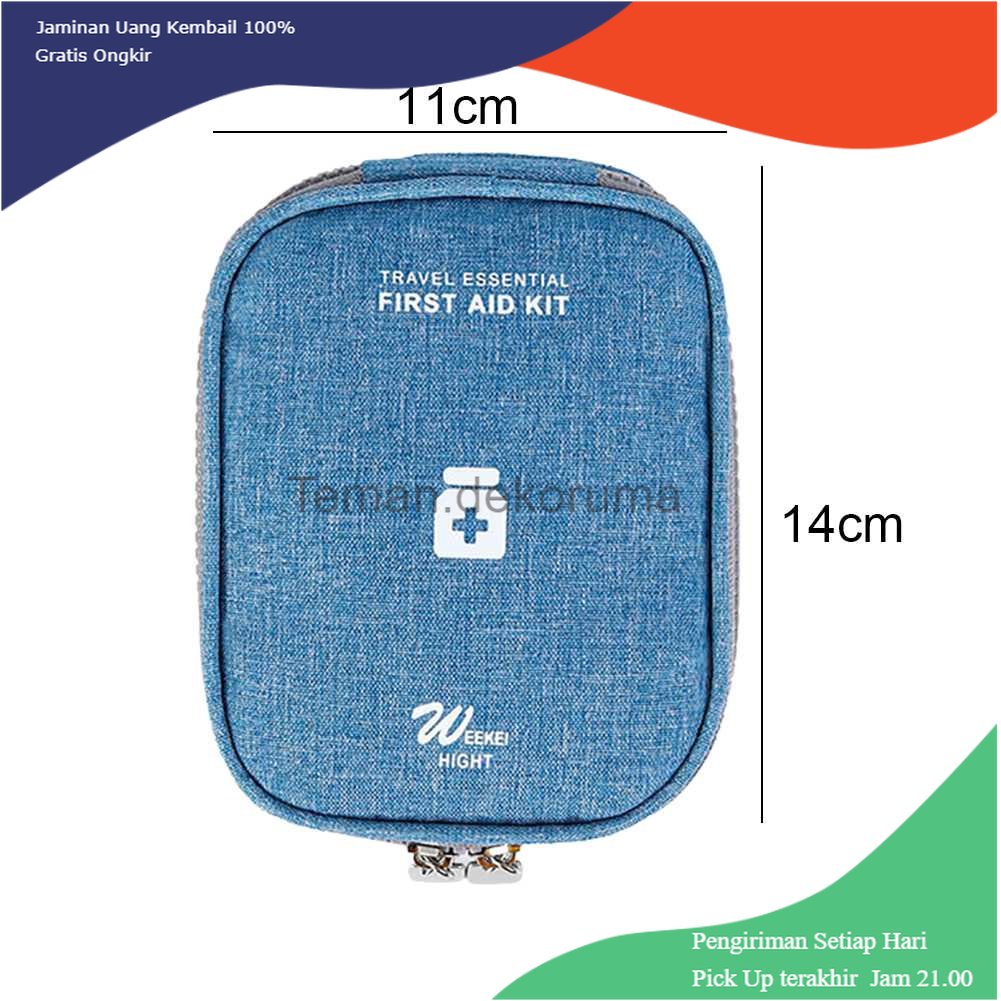 TD - DPR WEEKEI HIGHT Tas Obat P3K Travel First Aid Kit Bag Portable 14x11x3cm - TB-0623