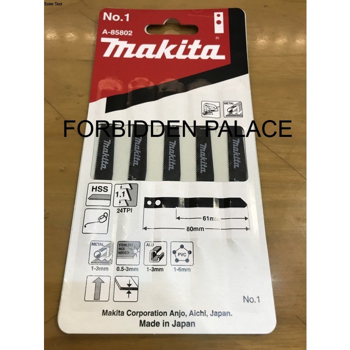 Diskon MATA JIGSAW NO. 1 MAKITA ( KEPALA LUBANG) UJK341