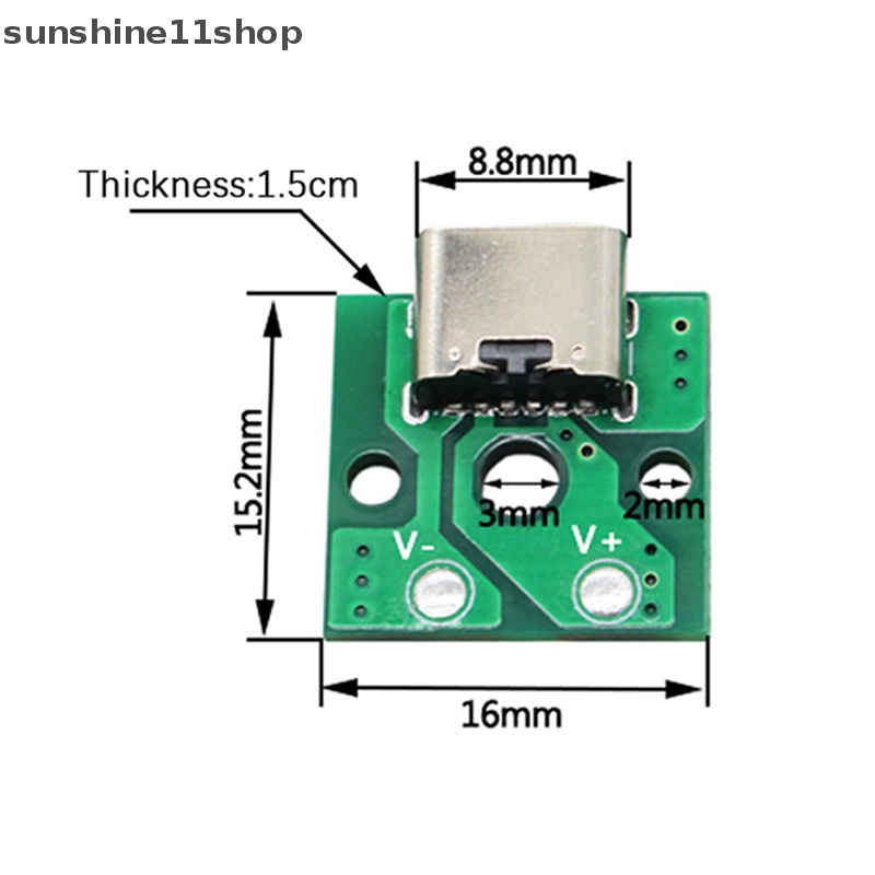 Sho Type-C Micro USB To DIP Adapter Female Konektor B Type PCB Converter Breadboard USB-01 Switch Board SMT Ibu Duduk Dengan Kawat N