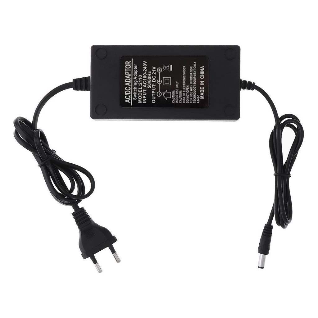 100cm 21V Charger Kunci Pas Listrik Daya Tinggi Tipe Desktop Perlindungan Cerdas Pengisi Daya Cepat 100-240V Sumber Listrik