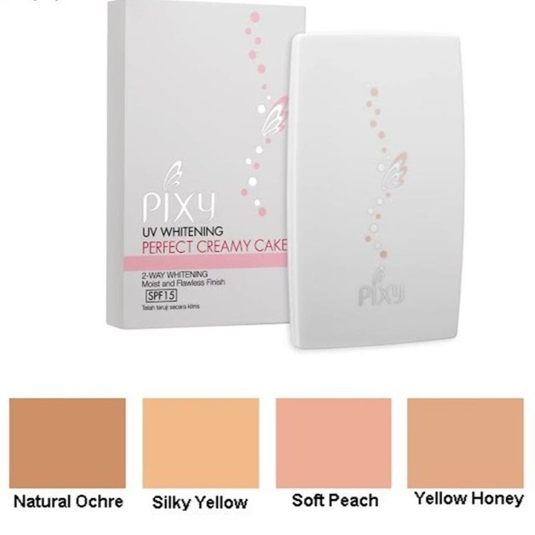 ★ BB ★  PIXY UV Whitening Perfect Creamy Cake FULL - Refill 11.5gr - Bedak Padat