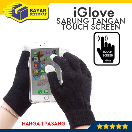Sarung Tangan iGlove Touch Screen Touchscreen Motor