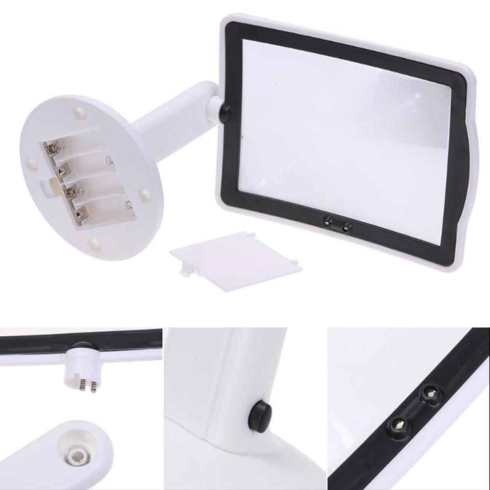 Lanfy Reading Magnifier Alat Baca Desktop Halaman Layar LED Loupe Lensa Lebih Terang Pembesar LED