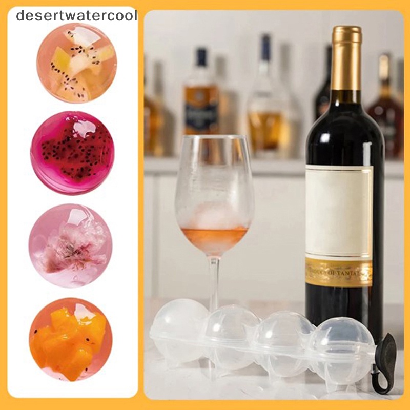 Deid Cocok Untuk Membuat Es Batu Hitam Silikon Penutup Ice Ball Sphere Maker Cetakan Whiskey Cocktail DIY Permen Cetakan Dapur Gadget PP Tubuh Transparan Martijn