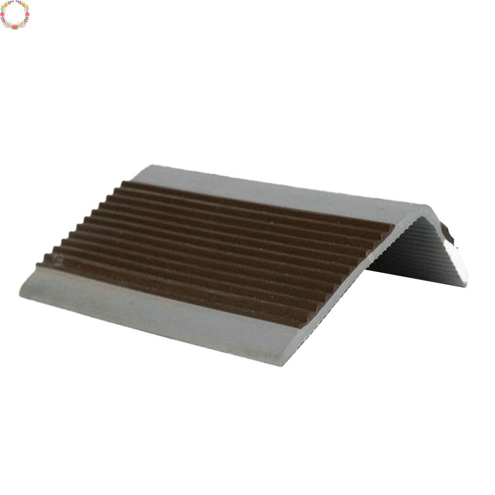 100cm Tangga Anti Slip Nosing Karet Sudut Step Edge PVC 50*25mm Tiga Warna