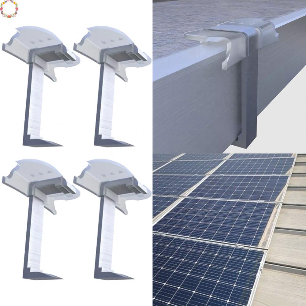 4pcs Klip Penghilang Lumpur Panel Surya Bagian Klip Drainase Panel Surya Luar Ruangan