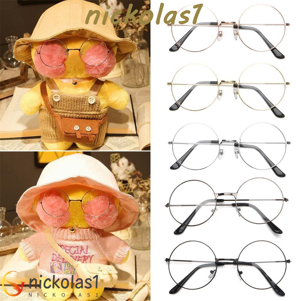 Nickolas1 Kacamata Untuk Mimi Bebek Hadiah Anak Perempuan Bingkai Cermin Datar Boneka Binatang Boneka Aksesoris Eyeglasses