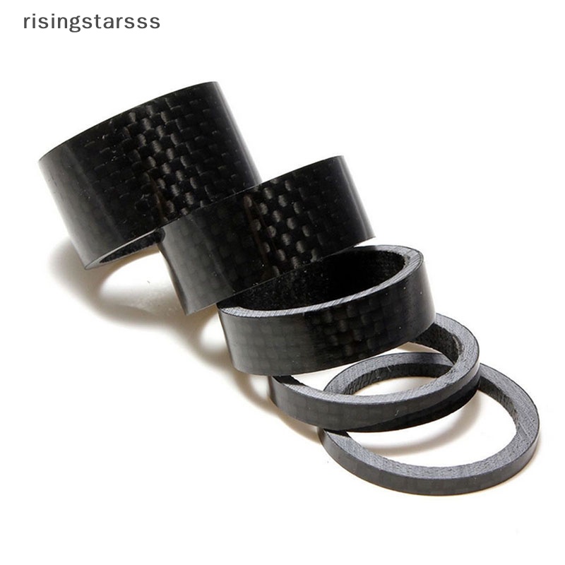 Rsid Span-new Carbon Fiber 3/5 /10 /15 /20mm Spacer1 1 /8&quot; Untuk Batang Sepeda Sepeda Headset Washer Jelly