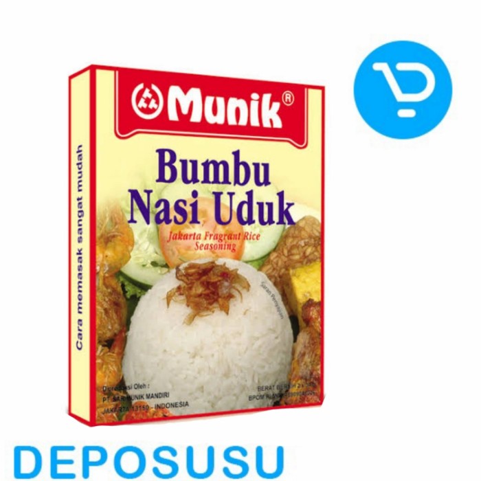 

Bisa COD MUNIK Bumbu Nasi Uduk 68g enak | Jakarta Fragrant Rice Seasoning - SKU-38