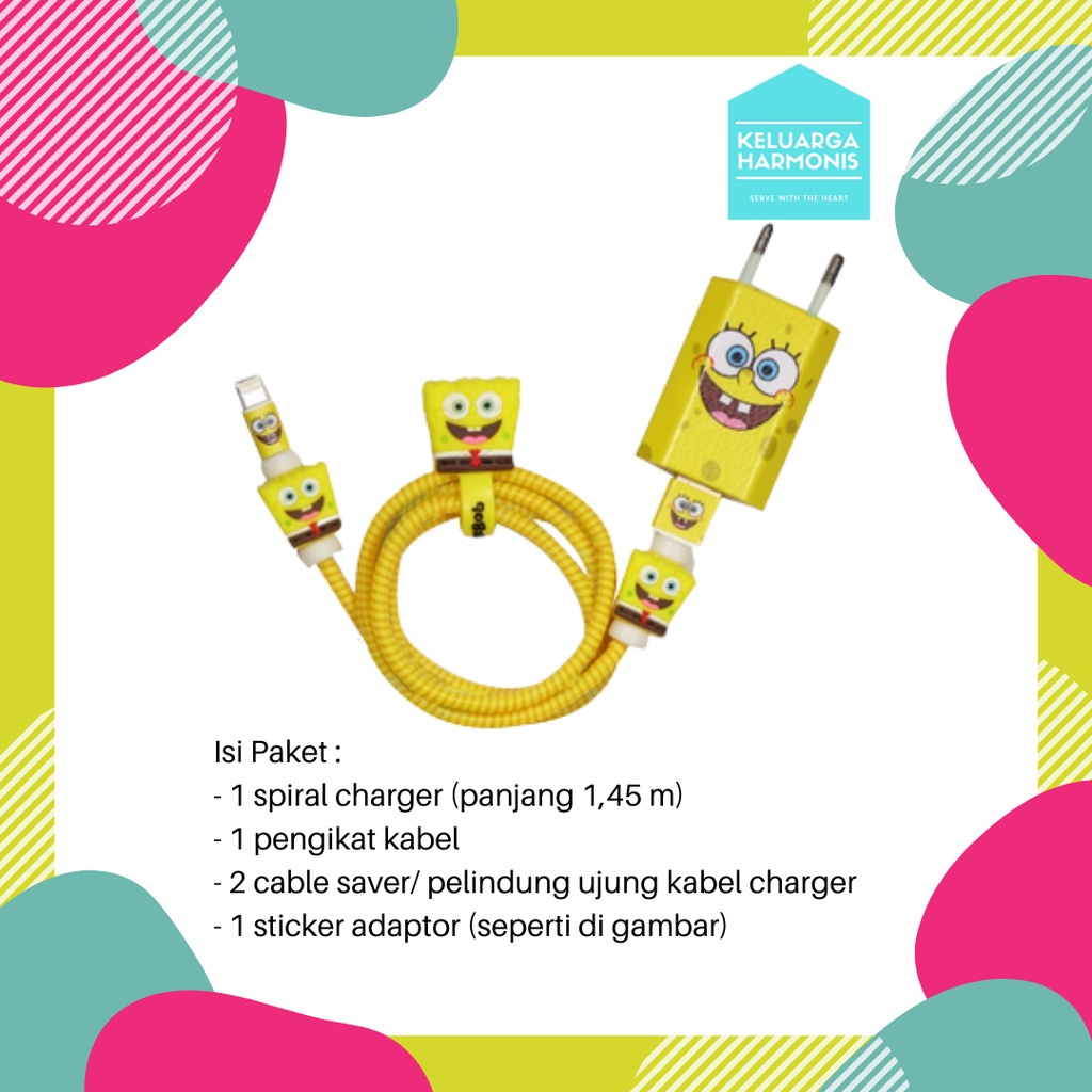 Pelindung Kabel Spiral 1 Paket Charger