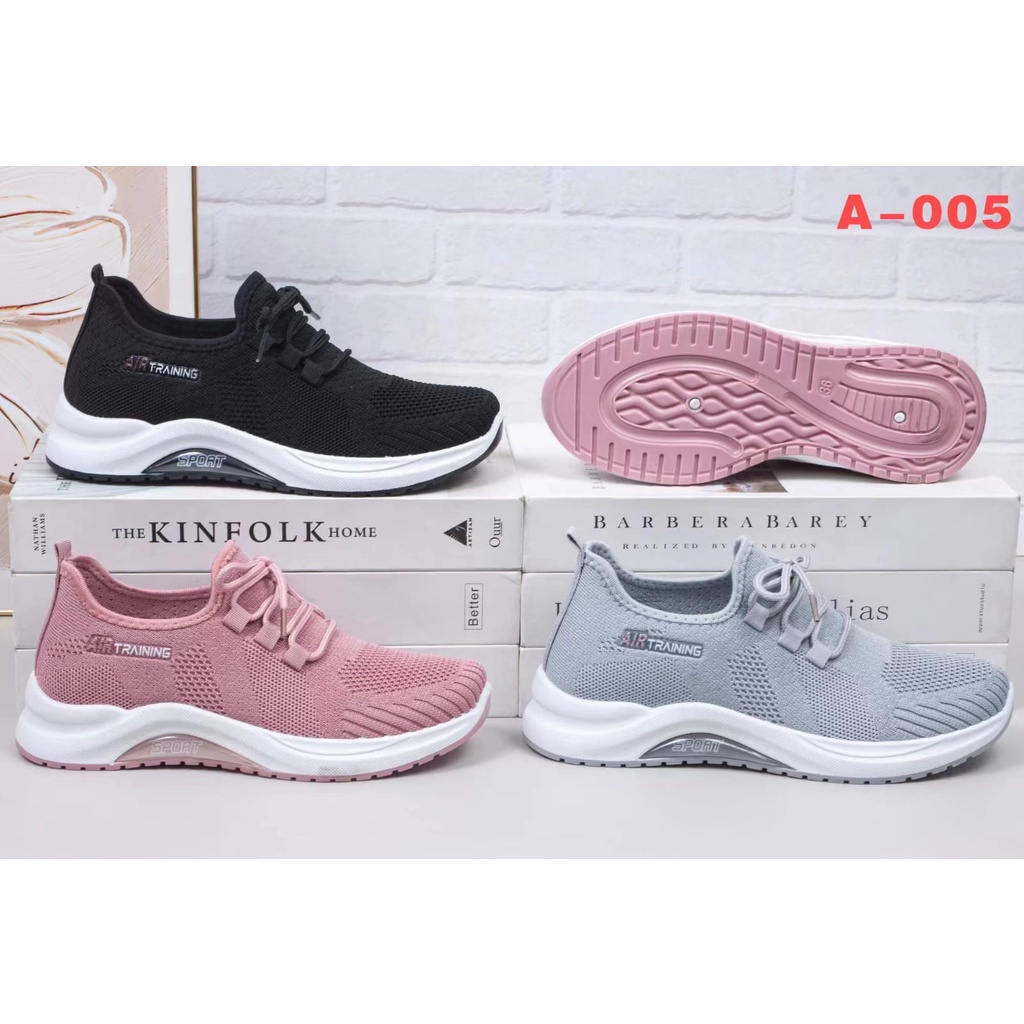 COD POS R-27 Sneakers Rajut Wanita Sepatu Olahraga, Jogging, Travelling