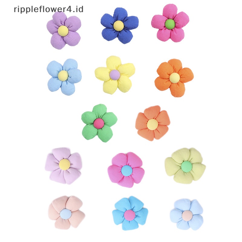 {rippleflower4.id} Lima Kelopak Bunga Aplikasi Bunga Matahari Ornamen Untuk Pakaian Topi Perlengkapan Jahit Hiasan Kepala DIY Klip Rambut Bros Dekorasi Patch~