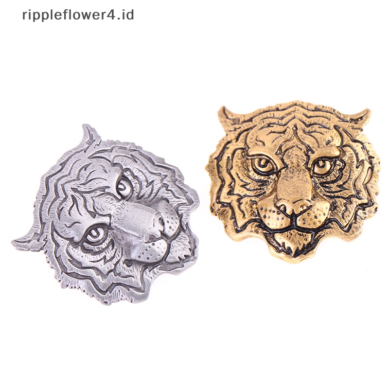 {rippleflower4.id} Berlian Imitasi Harimau Bros Kepala Harimau Pesta Kasual Bros Pin Hadiah~