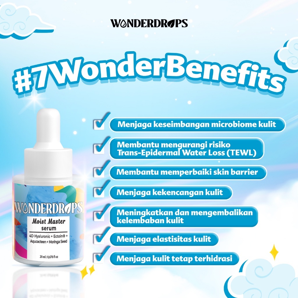 ★ BB ★ Wonderdrops Serum Series 20ml - Serum Wajah - Nutri Glow - Moist Master - Acne Savior - Youth Perfector - Porexfo Hero