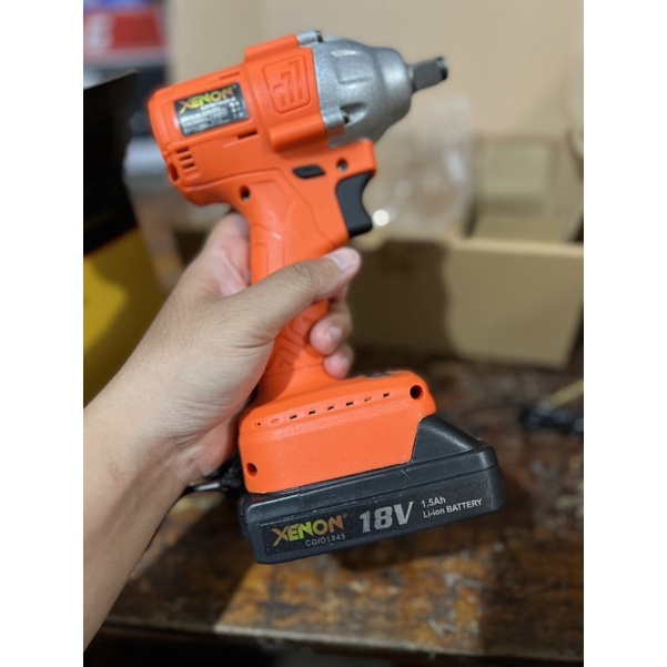 bor impact wrench 18 volt cordless xenon cdiw 1845 batrai 1 bj