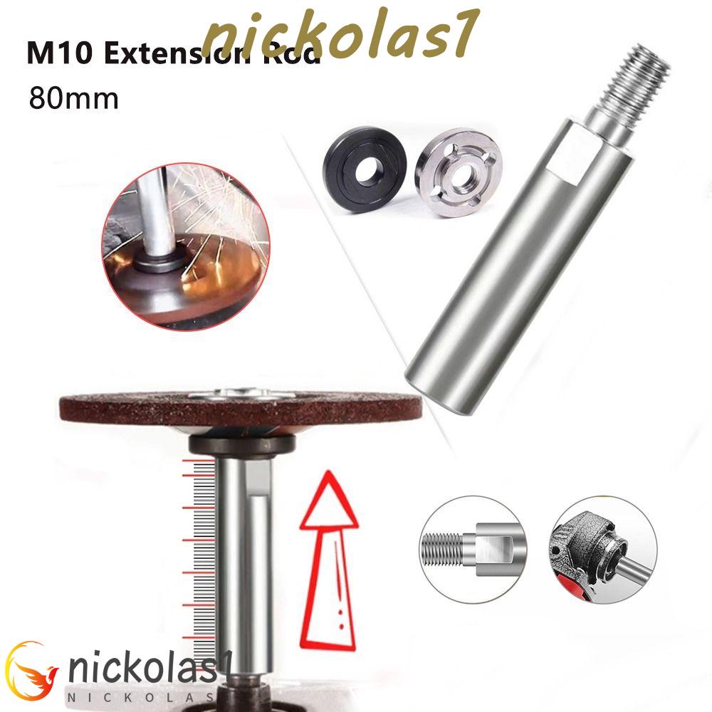 Nickolas1 Adapter Extension Rod 80mm M10 Untuk Pad Poles Sambungan Gerinda Adapter Polisher Aksesoris Adapter Shaft Mur Ekstensi Shaft