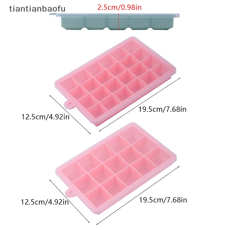 [tiantianbaofu] 15/24kisi Cetakan Es Batu Silikon Besar DIY Buatan Sendiri Bar Ice Maker Cetakan Butik