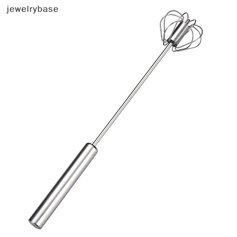 [jewelrybase] Kocokan Stainless Steel Dapur Tekanan Tangan Pengocok Telur Semi Otomatis Mixer Butik