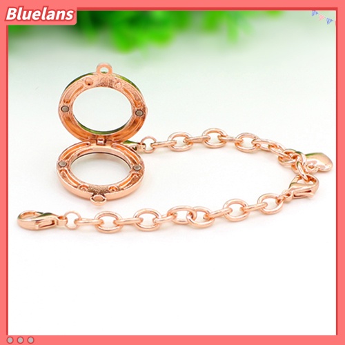 [BLS] 25mm ic Berlian Imitasi Hidup Memory Locket DIY Gelang Untuk Mengambang Charms