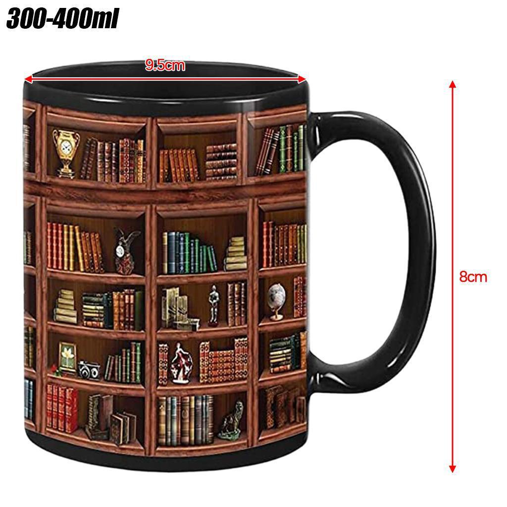 C-handle Mug Kopi Sastra Novelty Reading Reader Sahabat Kekasih