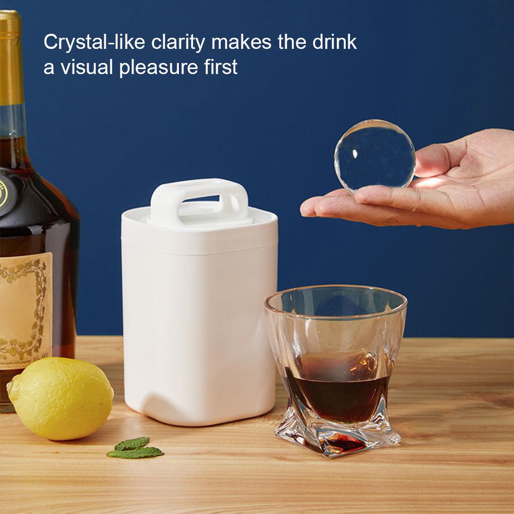 Clear Ice Ball Maker Pembuat Es Krim Portable Ringan Ice Ball Press Baking Cetakan Bulat Alat Dapur Rumah