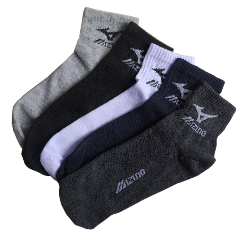 MurmerOfficial Kaos Kaki Sport Pria Motif Mizuno Kaoskaki Pria Tebal Kaoskaki Sport Premium Sock Semata kaki KK107