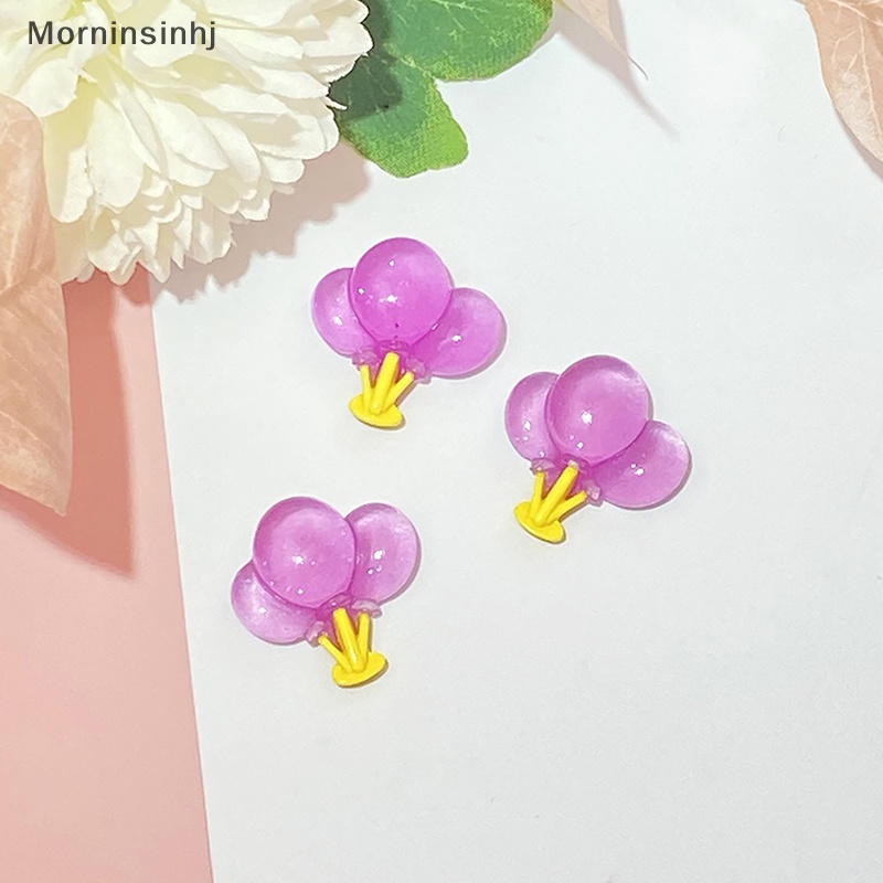 Mornin 5PCS Random Lucu Bercahaya Balon Udara Krim Lem Ponsel Case Resin Aksesoris Kulkas Patch Lampu Malam Bahan id