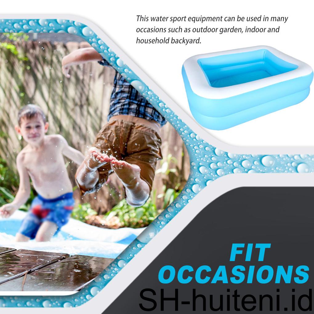 Kolam Renang Mandi Olahraga Air Keluarga Renang Menebal Musim Panas Peralatan Kolam Tiup Untuk Halaman Taman Rumah Tangga