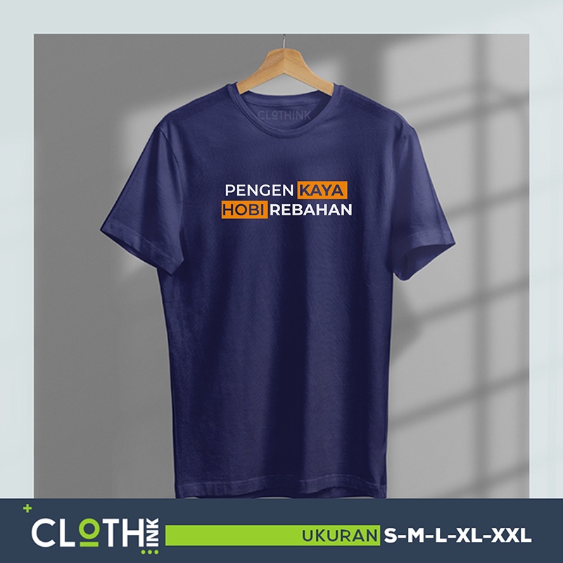 Kaos pengen kaya hobi rebahan kaos rebahan
