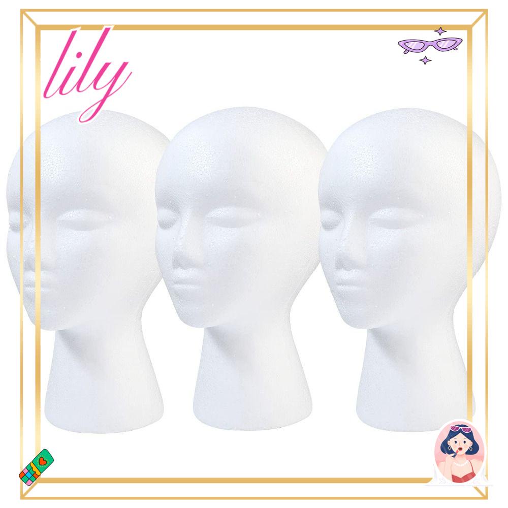 Lily Head Model Wig Display Model Kepala Wanita Sopak Stand Holder Busa Wig Head