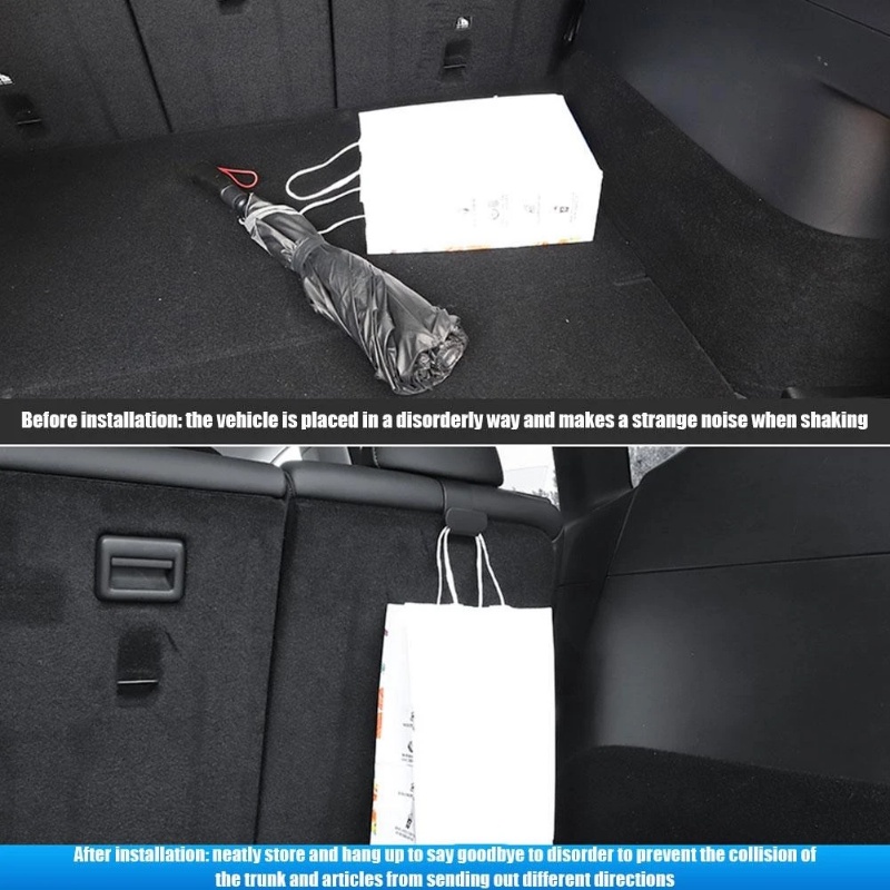 [Unggulan] 2pcs Hook Belakang Kursi Mobil Multifungsi Untuk Tesla Model Y Gantungan Penyimpanan Bagasi Tas Koper Payung Holder Universal Auto Interior Organizer