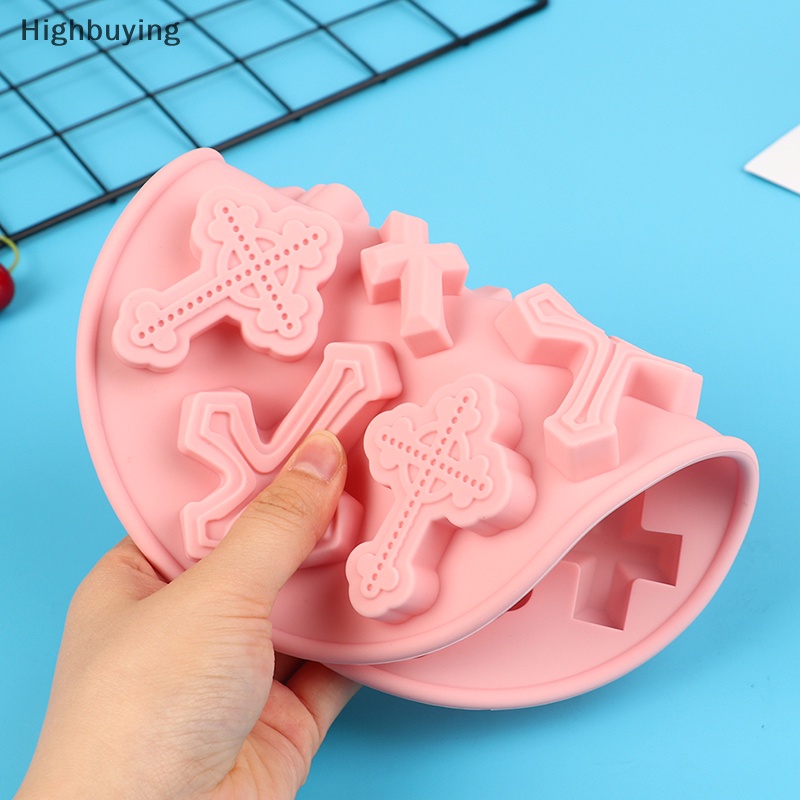 Hbid Cetakan Silang Silikon DIY Baking Tray Kue Coklat Permen Fondant Baking Mold Glory